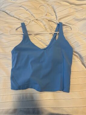 Lululemon blue cropped align tank